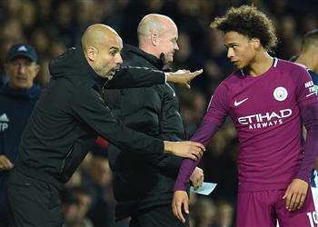 جوارديولا يكشف موقف مانشستر سيتي من ضم بديل ليروي ساني حال رحيله