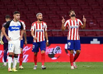 بالفيديو ساؤول وكوستا يقودان أتلتيكو مدريد لتخطي ألافيس بثنائية في الدوري الإسباني