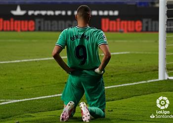 بنزيما يحقق إنجاز ا جديد ا خلف ميسي بعد صناعة هدف فوز ريال مدريد أمام إسبانيول