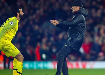 أليسون يتغنى بـ كلوب ويوجه رسالة لجماهير ليفربول بعد إنجاز البريميرليج