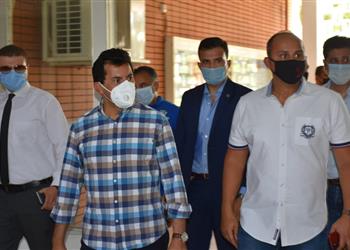 صور وزير الرياضة يتفقد الأهلي والجزيرة والصيد في أول أيام عودة النشاط