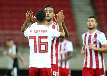 فيديو أحمد حسن كوكا ي سجل الهدف الأول لـ أولمبياكوس أمام كريت في الدوري اليوناني