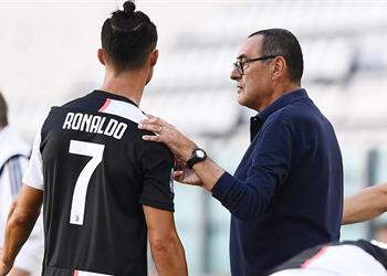 بالفيديو تعليمات ساري تثير غضب رونالدو في مباراة يوفنتوس وتورينو