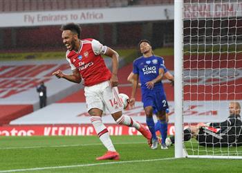 أوباميانج يحقق رقم ا مميز ا مع آرسنال بهدفه أمام ليستر سيتي