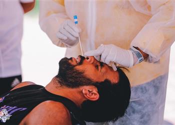 بيراميدز ي جري المسحة الثالثة للكشف عن كورونا