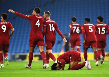 فيديو محمد صلاح يسجل الهدف لأول لـ ليفربول أمام برايتون