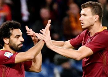 محترفين روما الإيطالي صلاح ودجيكو يتصدرا قائمة الثنائي الأكثر تهديفا متفوقان على ميسي وسواريز