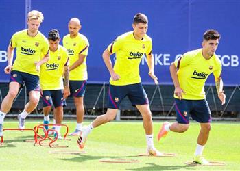 أنباء سارة في تدريبات برشلونة اليوم قبل مباراة بلد الوليد بالدوري الإسباني