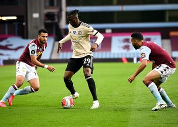 بالفيديو القائم يمنع تريزيجيه من هدف مؤكد لـ أستون فيلا أمام مانشستر يونايتد