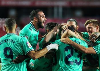 بالفيديو ريال مدريد يتخطى غرناطة العنيد ويلامس لقب الدوري الإسباني