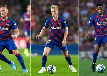 قائمة برشلونة لمباراة أوساسونا عودة دي يونج وآرثر وفاتي