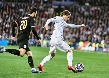 مودريتش بعد التتويج بالليجا ريال مدريد قادر على هزيمة مانشستر سيتي