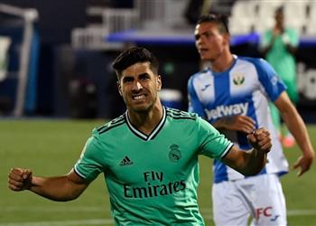 فيديو أسينسيو يسجل ثاني أهداف ريال مدريد أمام ليجانيس