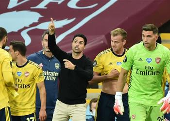 أرتيتا تهانينا لـ أستون فيلا ولا أشعر بخيبة أمل بعد خسارة آرسنال