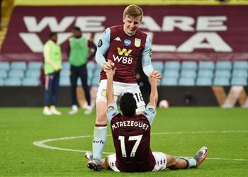 تريزيجيه بعد تسجيل هدف فوز أستون فيلا على آرسنال وما توفيقي إلا بالله