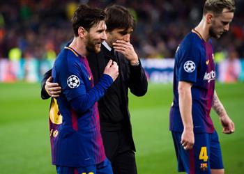 كونتي انضمام ميسي لإنتر ميلان كفانا هراء