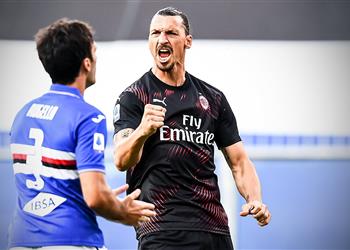 فيديو رقم فريد لـ إبراهيموفيتش مع ميلان بعد هدفه أمام سامبدوريا