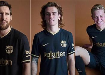 بالصور برشلونة ي علن قميصه الثاني الجديد لموسم 2020 2021