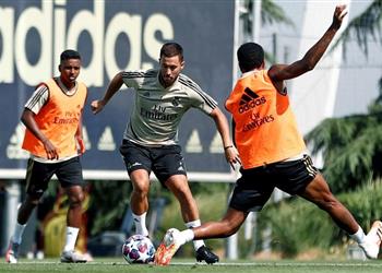 هازارد يعود ويشارك في تدريبات ريال مدريد قبل مباراة مانشستر سيتي