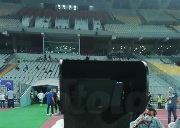 صور تجهيز تقنية الفار ببرج العرب استعداد ا لمباراة الزمالك والمصري