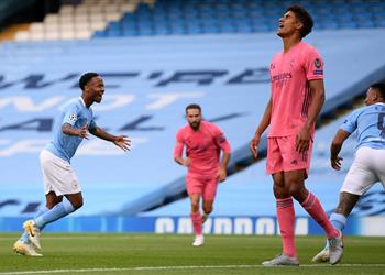 فيديو بعد خطأ فادح ستيرلينج يسجل هدف مانشستر سيتي الأول في مرمى ريال مدريد