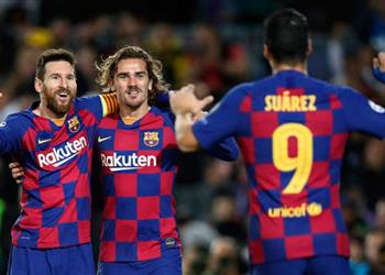 تشكيل برشلونة أمام نابولي ميسي وسواريز وجريزمان يقودون الهجوم