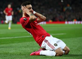 فيديو برونو فرنانديز يسجل هدف تقدم مانشستر يونايتد أمام كوبنهاجن