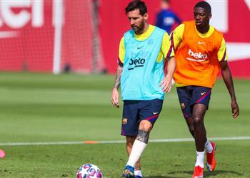 عودة ميسي وتفاؤل بشأن ديمبلي في تدريبات برشلونة قبل مواجهة بايرن ميونخ