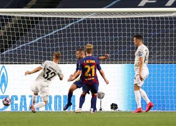 فيديو كيميتش يسجل هدف بايرن ميونخ الخامس أمام برشلونة