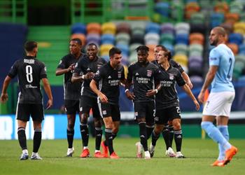 فيديو كورني يسجل هدف ليون الأول أمام مانشستر سيتي