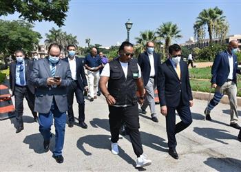 وزير الرياضة يتفقد مكان قرعة مونديال العالم لليد 2021