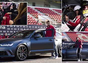 القبض على نجم برشلونة لقيادته السيارة مخمور ا وتعرضه لحادث سير