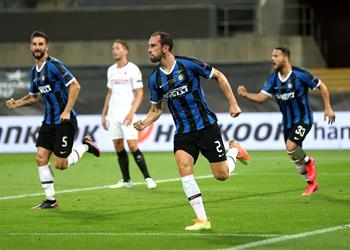 فيديو جودين يسجل هدف التعادل لـ إنتر ميلان أمام إشبيلية