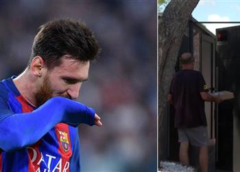 بالفيديو والصور لقطات من أمام منزل ميسي تثير قلق جماهير برشلونة