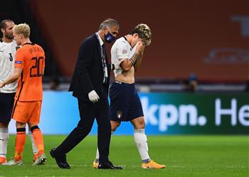 مانشيني يعلق على إصابة زانيولو في مباراة إيطاليا وهولندا