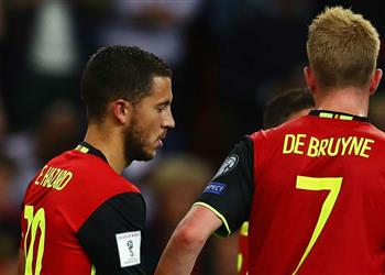 تشكيل بلجيكا ضد آيسلندا في الأمم الأوروبية دي بروين أساسي وهازارد على مقاعد البدلاء