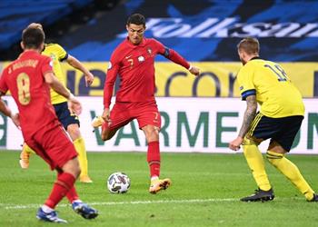 فيديو رونالدو يسجل الهدف 101 مع البرتغال أمام السويد بدوري الأمم الأوروبية