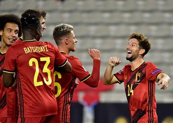 بلجيكا تتصدر مجموعتها بإسقاط آيسلندا بخماسية في الأمم الأوروبية