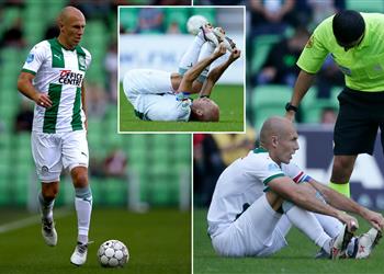 فيديو إصابة روبن في أول ظهور له بالدوري الهولندي بعد التراجع عن الاعتزال