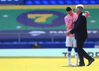 أنشيلوتي خاميس يريد استعادة مستواه ووست بروميتش كان أفضل من إيفرتون