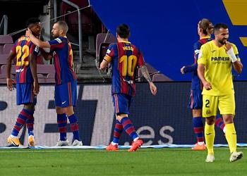 فيديو ميسي يسجل هدف برشلونة الثالث أمام فياريال