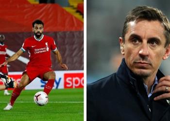 نيفيل ينتقد أنانية محمد صلاح بعد تصرفه مع جوتا أمام آرسنال