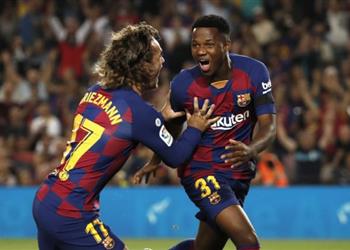 تشكيل برشلونة ضد سيلتا فيجو ميسي وفاتي وجريزمان في الهجوم