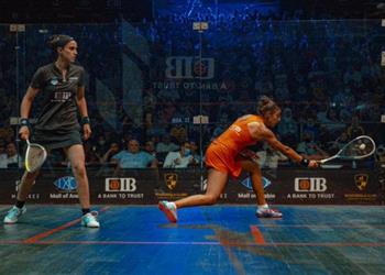 مروان الشوربجي وهانيا الحمامي يتوجان ببطولة دجلة الدولية للاسكواش