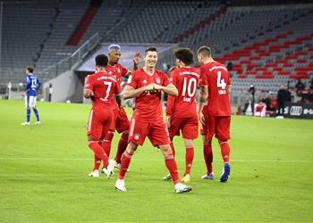 فيديو رباعية ليفاندوفسكي تقود بايرن ميونخ لفوز مثير على هيرتا برلين