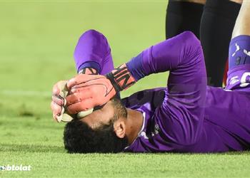 فيديو إصابة محمد الشناوي في مباراة الأهلي والمقاولون العرب