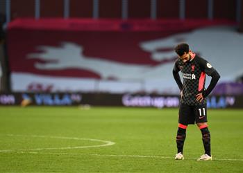 محمد صلاح أعلى لاعبي ليفربول تقييم ا بعد الخسارة المذلة أمام أستون فيلا