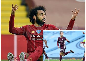 فيديو صاروخية محمد صلاح تخسر الرهان أمام رائعة ماديسون في سباق هدف الشهر بالبريميرليج