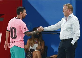 كومان مشيد ا بـ ميسي يفعل كل المتوقع منه ورد فعله منطقي لرحيل سواريز