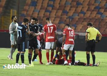 فيديو إصابة كهربا في مباراة الأهلي وبيراميدز وتبديل اضطراري أول